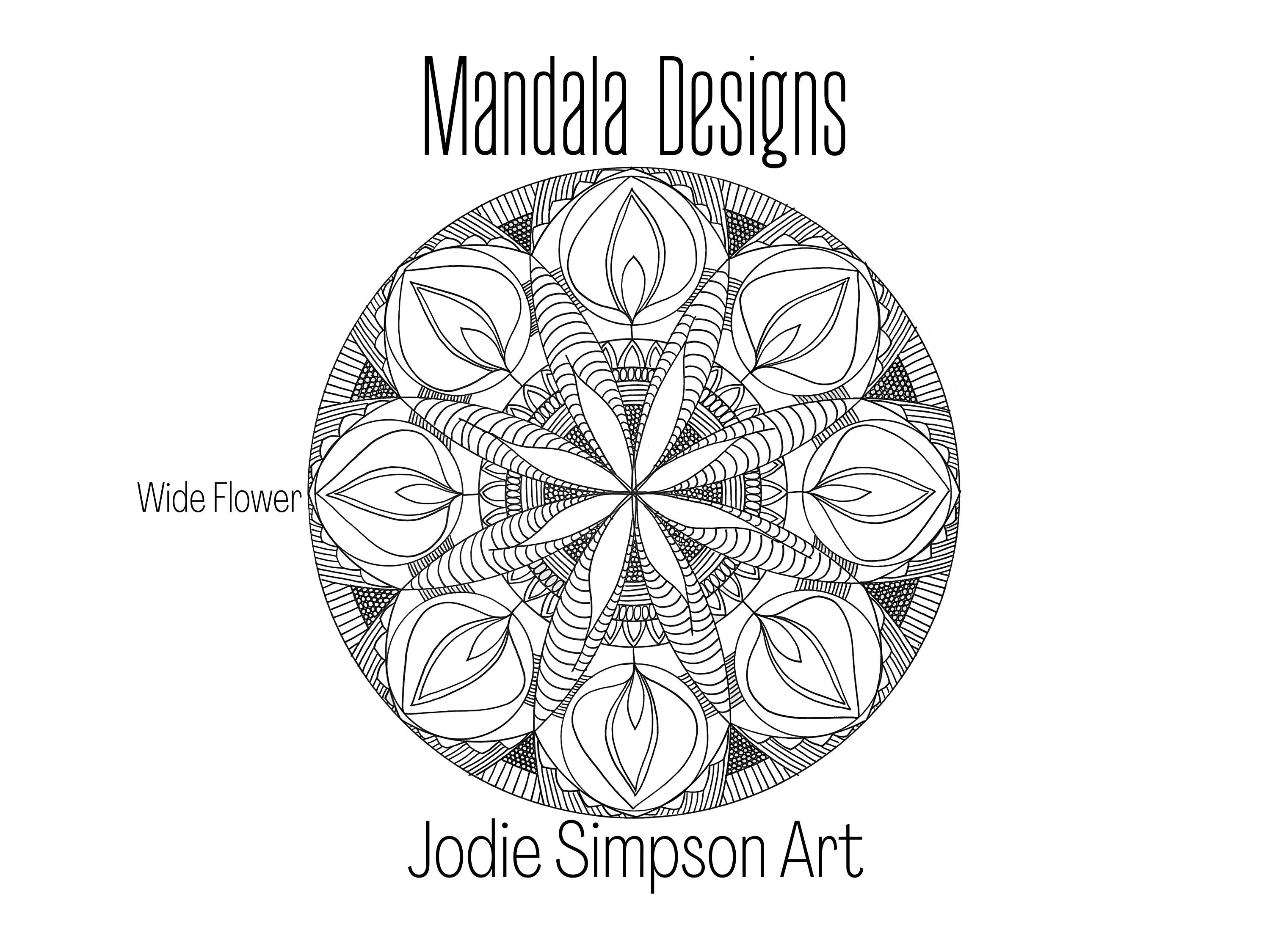 Mini Mandala Colouring Book by Jodie Simpson