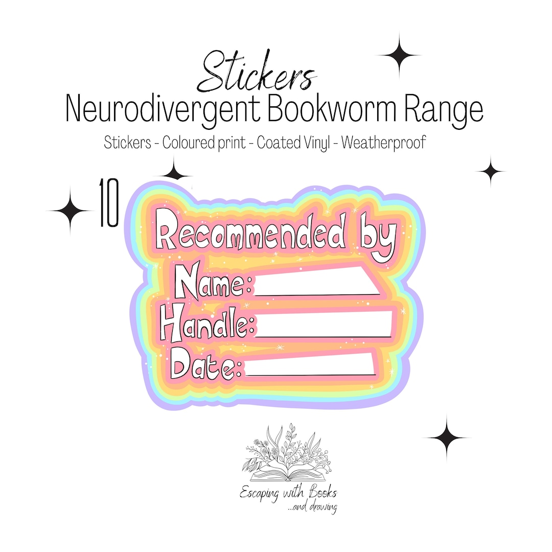 Recommended by Stickers Original Design Individual Vinyl Stickers ...