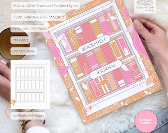 Bookshelf Journal - Log 2000 books in your mini-bookshelf
