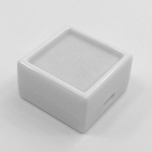 Protective Diamond Gemstone Display Storage Box 5 Pieces Pack White Plastic Acrylic Foam Case