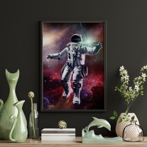 Astronaut wall art for kids room, Space art prints, Space suit,  Astronaut, Space exploration, Astronaut poster, Nursery decor, Adventure