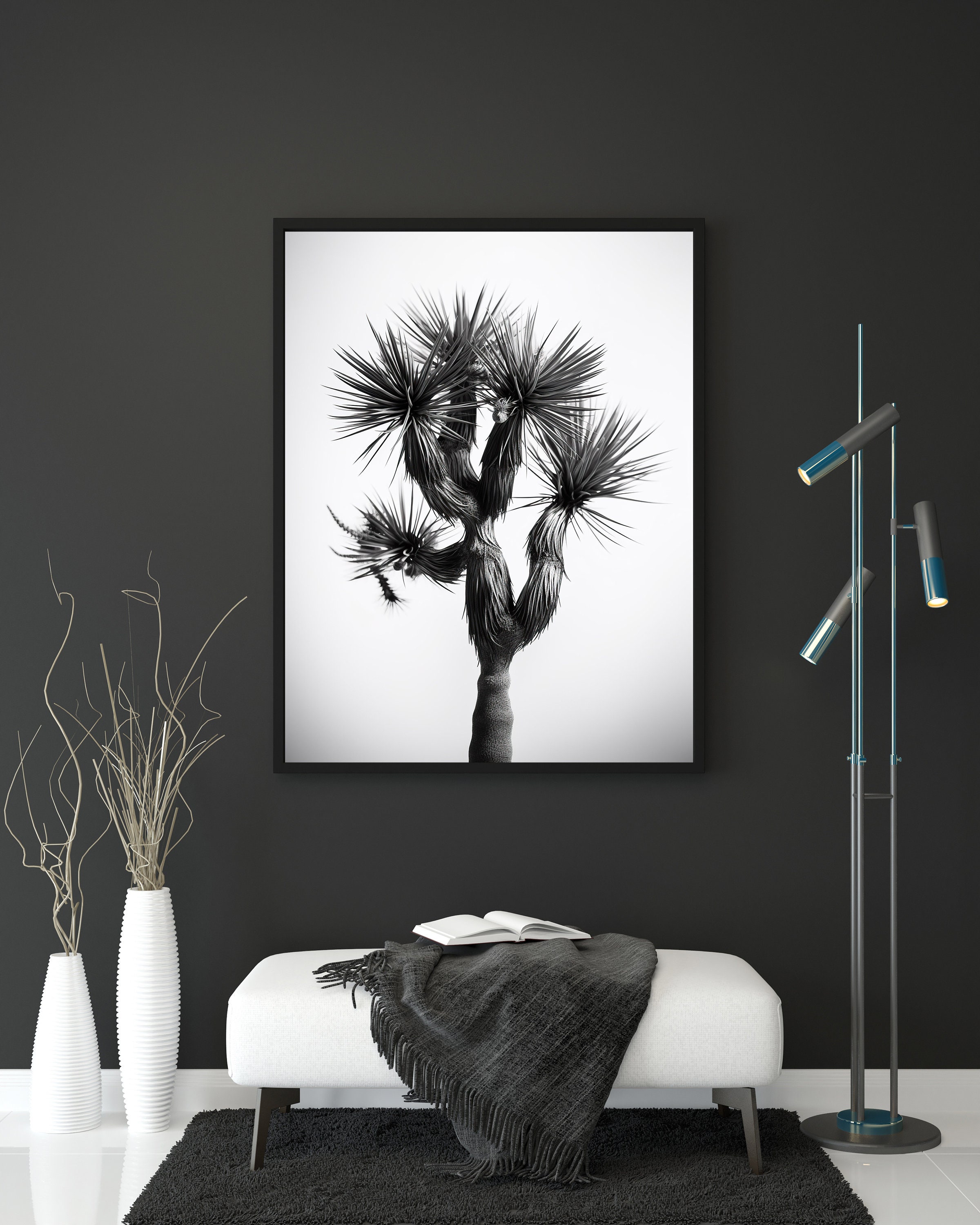Joshua Tree Posters Joshua Tree Wall Art Black and White Etsy