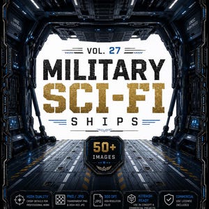 Referensbilder av militära sci-fi-fartyg, rymdskeppsinredningar, cockpits, lastutrymmen, mattmålning, konceptkonst, PNG JPG