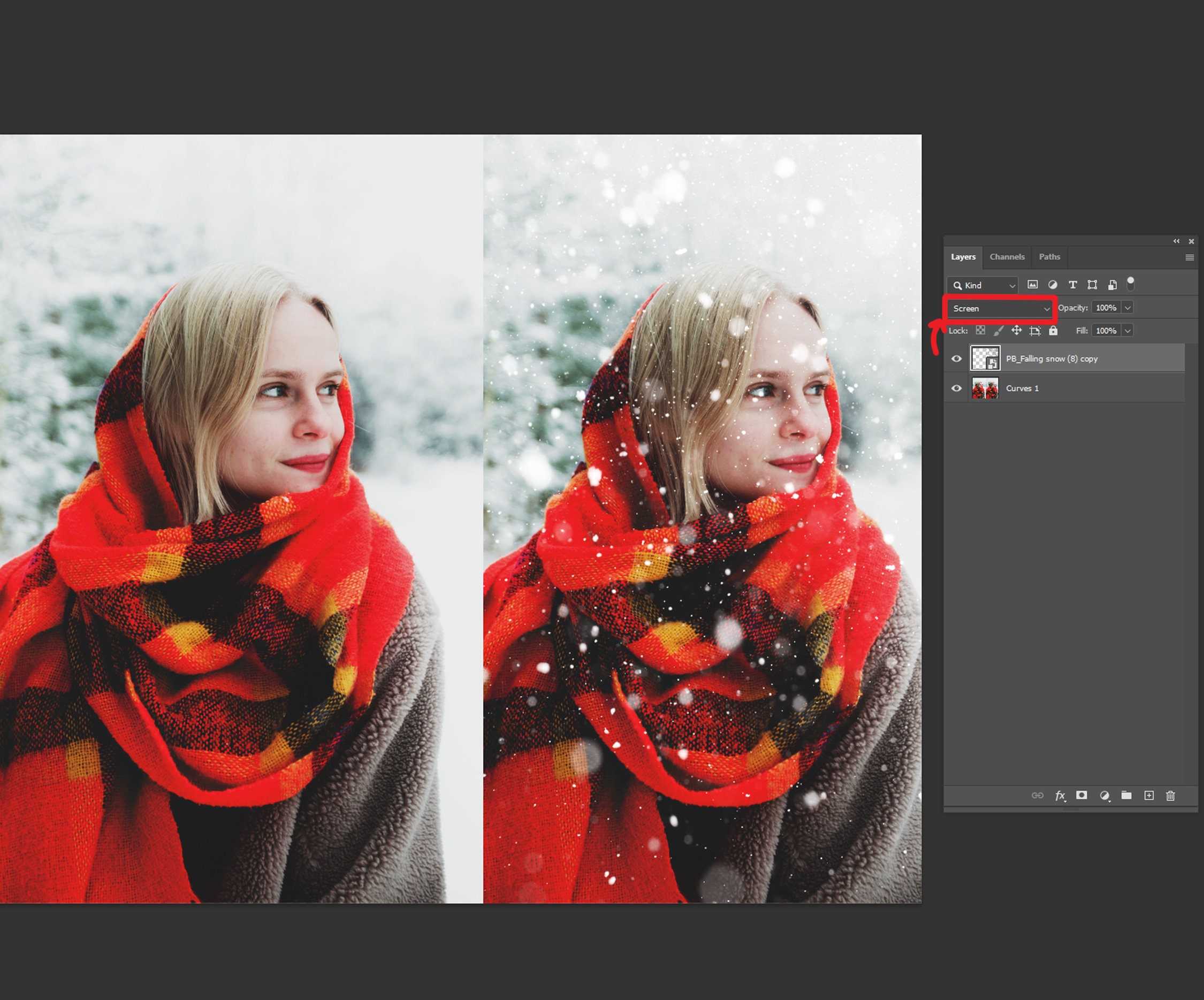 Falling Snow PNG Overlays: Winter Photo Effects (digital Download) - Etsy