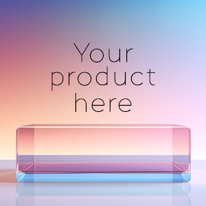 Glass Jewelry Display Mockup: Product Photography Backdrop (Digital Download)