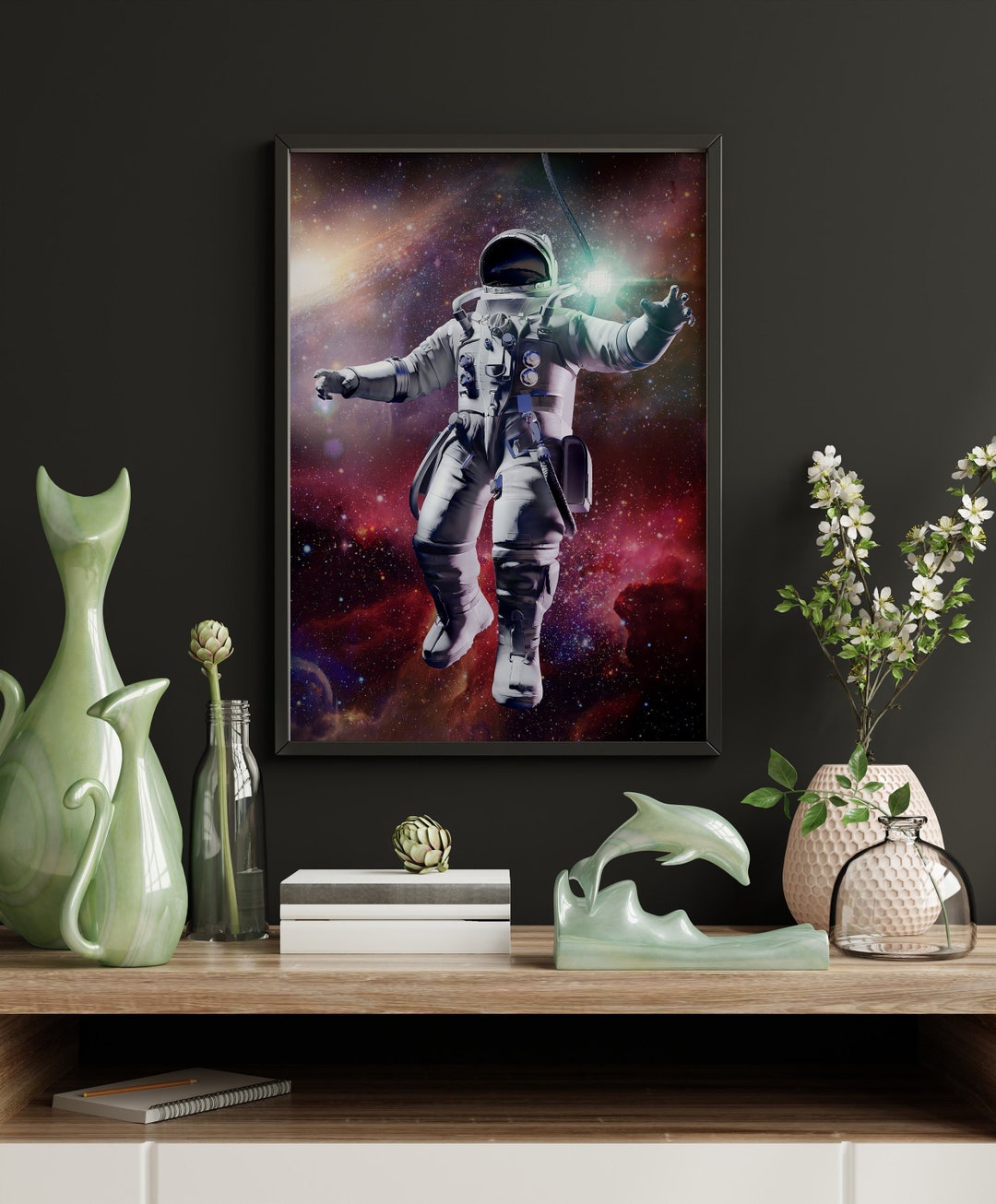 Astronaut Wall Art for Kids Room, Space Art Prints, Space Suit