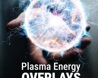 40 Plasma Energy Overlays PNG, Lightning Effects, Energy FX Pack, Electric Glow, Photoshop Overlays, Sci Fi Effects, High Resolution,
