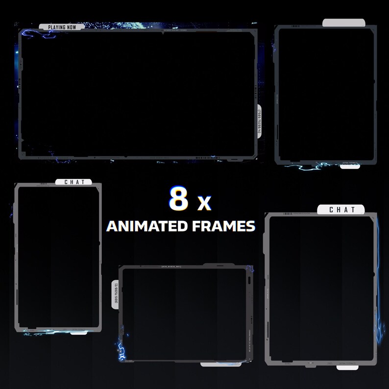 Technic Electric Stream Pack – Animated Alerts, Frames, Transitions ...