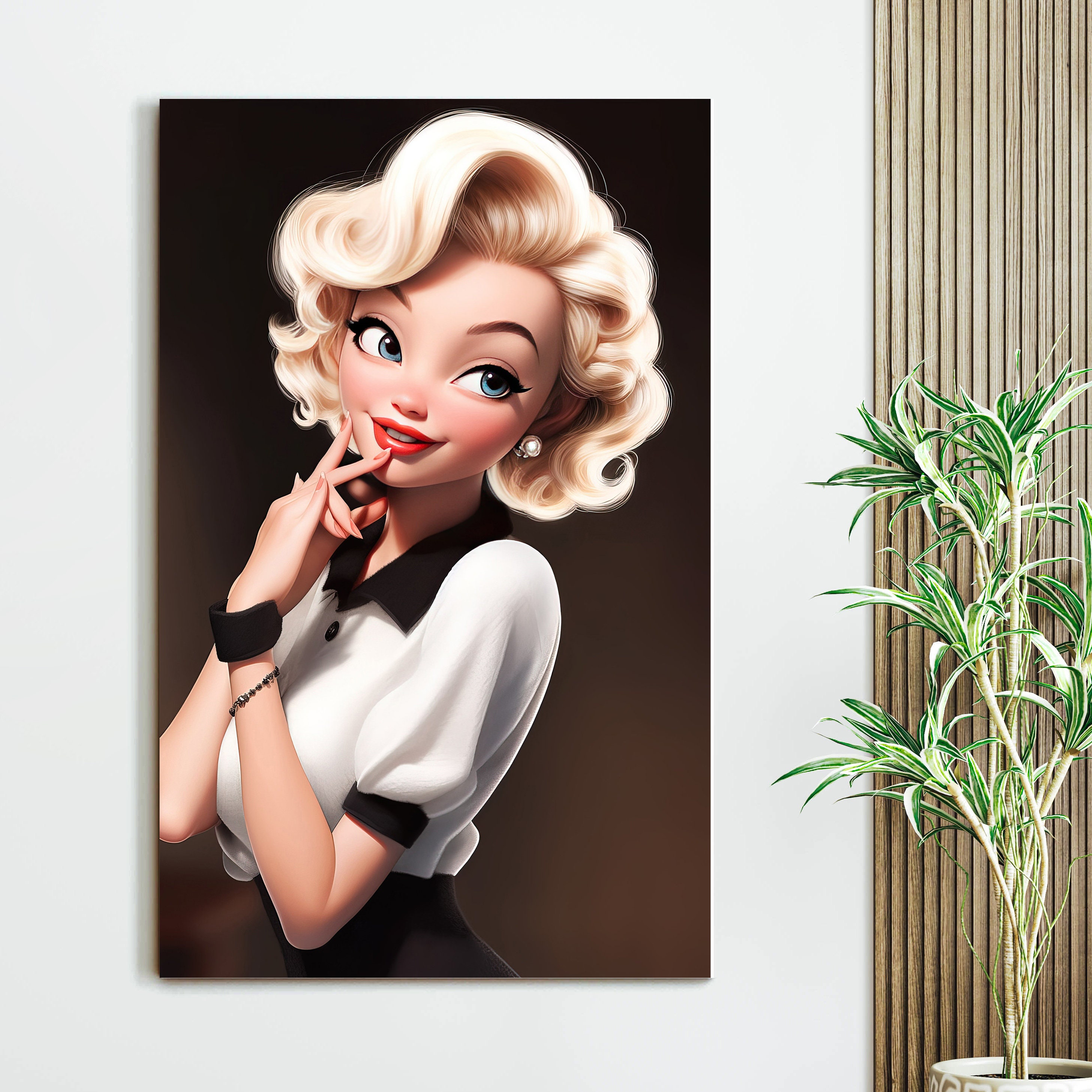 Conjunto de pósteres de caricaturas de Marilyn Monroe: Decoración retro  para el hogar (descarga digital) - Etsy México, image size:2915x2915