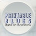 PrintableBlues store logo