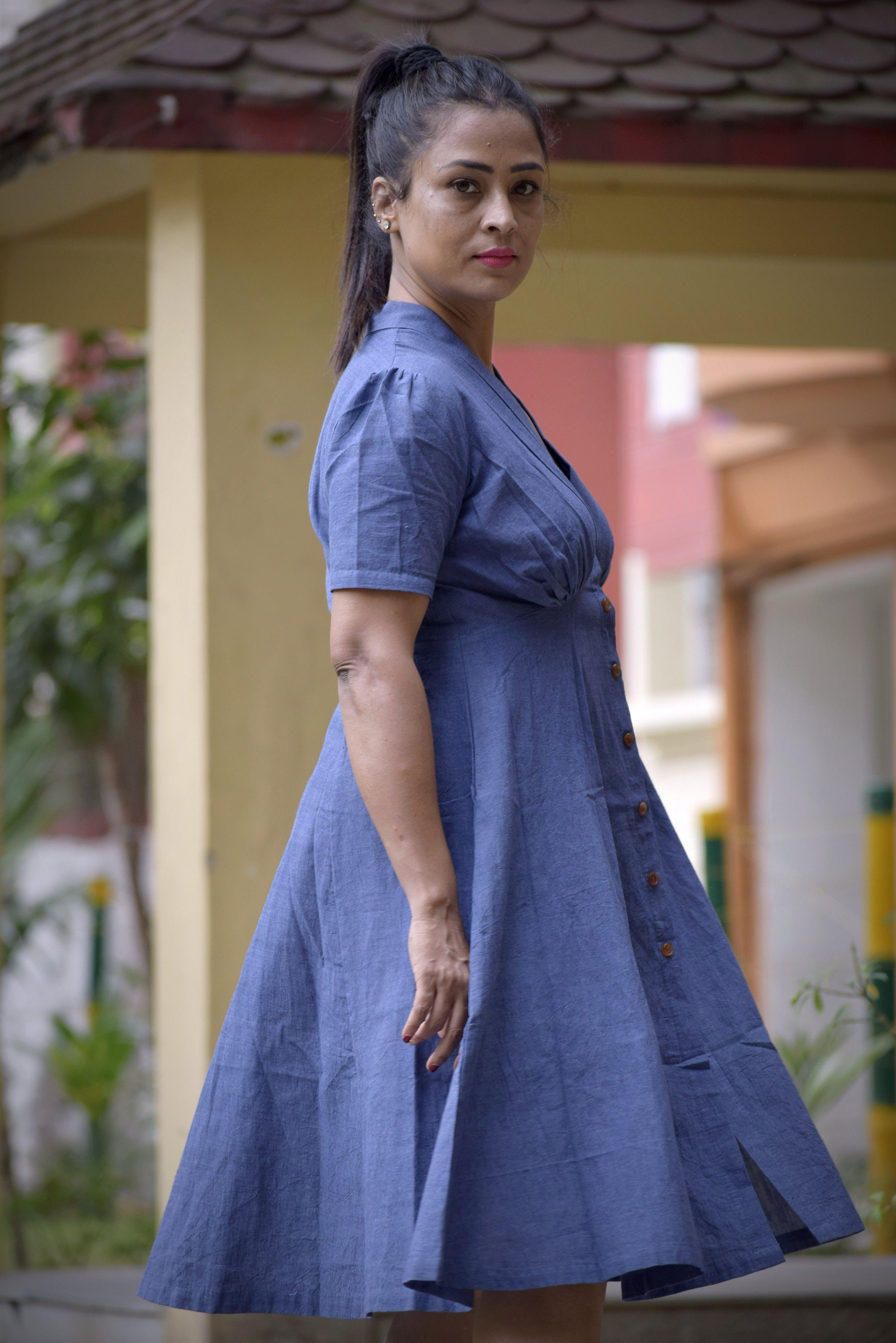 blue nile dress NILE DRESS – The Burnt Soul main image 1