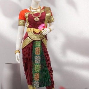 BHARTHNATYM Customised Costume  SUNPLEAT Kindly Provide your measurements and our team will tailor make it for you
