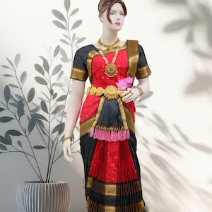 BHARTHNATYM Customised Costume  SUNPLEAT Kindly Provide your measurements and our team will tailor make it for you