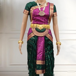 BHARTHNATYM Customised Costume  SUNPLEAT Kindly Provide your measurements and our team will tailor make it for you
