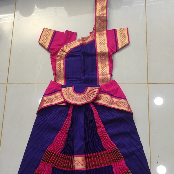 READYMADE SUNPLEAT BHARATHNATYAM outfit