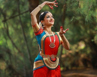 BHARATHANATYAM Costume SUNPLEAT CUSTOMMADE fullest Please Provide measurements we will make it for you