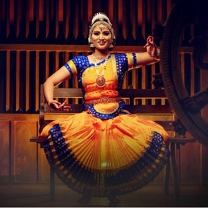 BHARTHNATYM Customised Costume  SUNPLEAT Kindly Provide your measurements and our team will tailor make it for you
