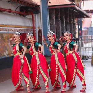 BHARTHNATYM Customised Costume dhoti model Kindly Provide your measurements and our team will tailor make it for you