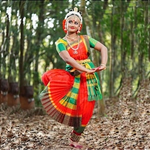 custom made kuchippudi costume Please Provide measurements we will make it for you