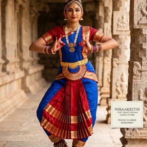 navy blue bharatanatyam dress Bharatanatyam Dress - NAVY BLUE and LIGHT BLUE