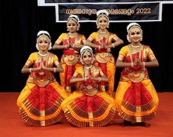 BHARATHANATYAM Costume SUNPLEAT CUSTOMMADE fullest Please Provide measurements we will make it for you