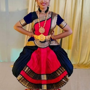 BHARTHNATYM Customised Costume  SUNPLEAT Kindly Provide your measurements and our team will tailor make it for you