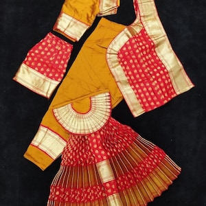 BHARTHNATYM Customised Costume  SUNPLEAT Kindly Provide your measurements and our team will tailor make it for you