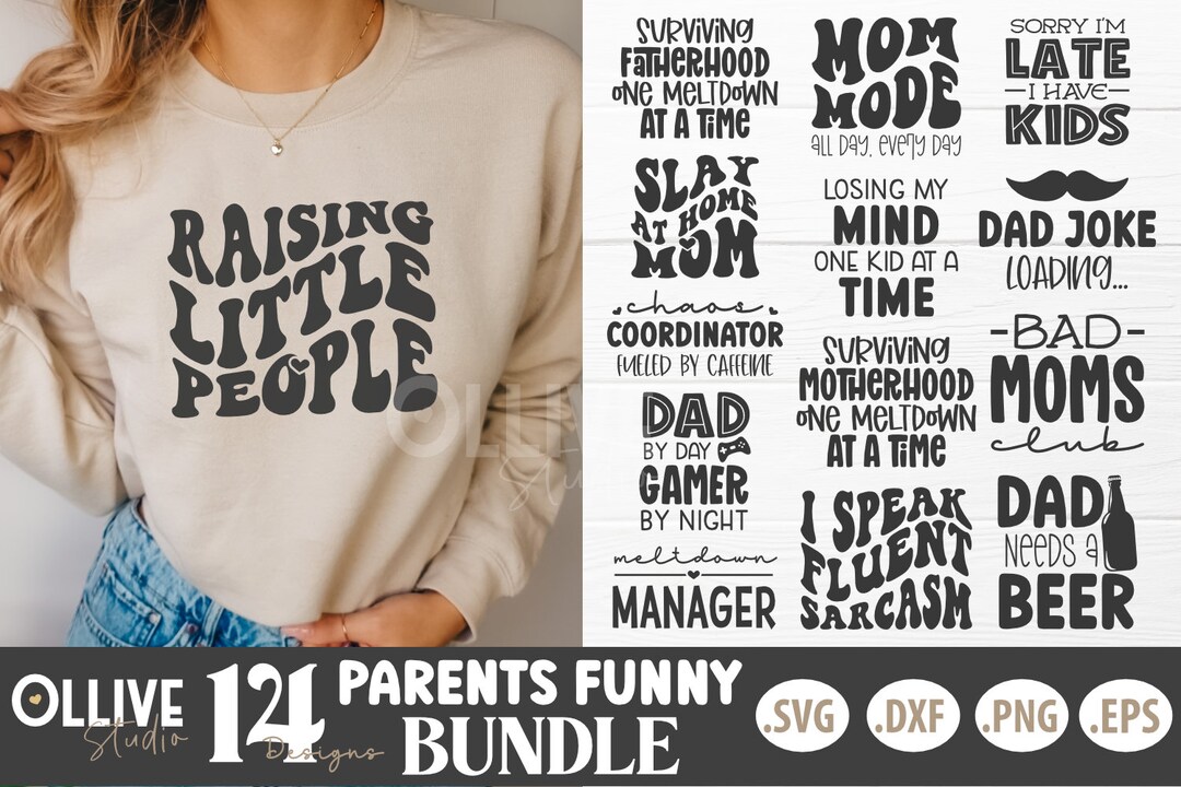 Funny Mom and Dad Quotes SVG Bundle | Sarcastic SVG - Etsy