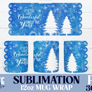 Christmas Sublimation Mug PNG | Christmas PNG