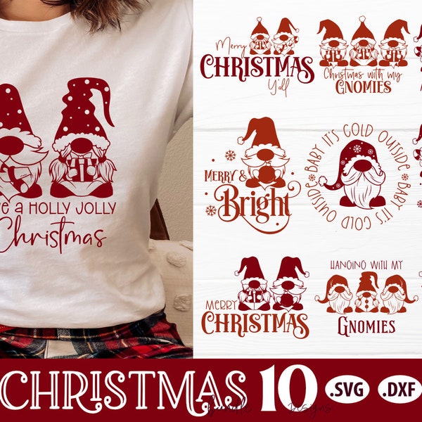Christmas SVG Bundle | Christmas Gnome SVG