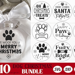 Adornos navideños para mascotas SVG Bundle