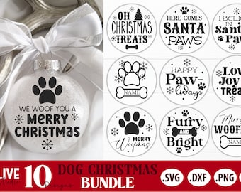 Christmas Pet Ornaments SVG Bundle
