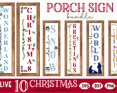 Christmas Vertical Sign SVG Bundle | Christmas Signs SVG