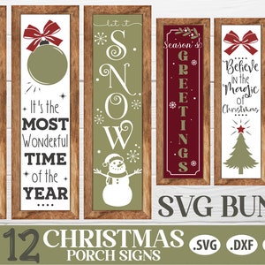 Christmas Porch Signs | Christmas Bundle SVG