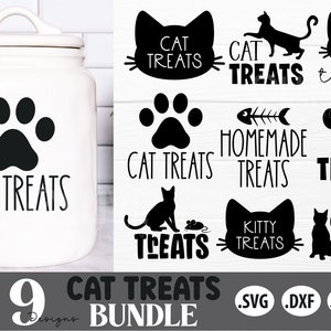 Katze Leckerlidose Designs SVG Bundle | Katze SVG