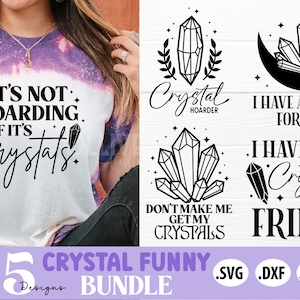 Crystal Quotes SVG Bundle | Crystals SVG