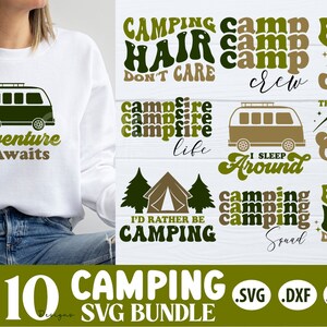 Paquete SVG de camping / SVG de camping retro