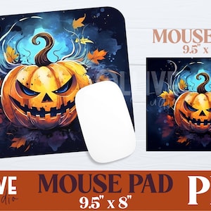 Halloween Pumpkin Mouse Pad Sublimation PNG