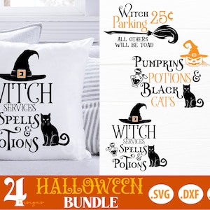 Halloween Witch Porch Signs Bundel SVG