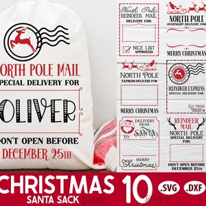 Santa Sack SVG Bundle Vol. 2 / Christmas Santa Bag SVG