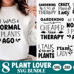 Pflanzenliebhaber SVG Bundle | Lustige Pflanzen Sprüche SVG