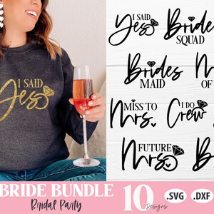 Braut Hochzeit SVG | Brautparty SVG