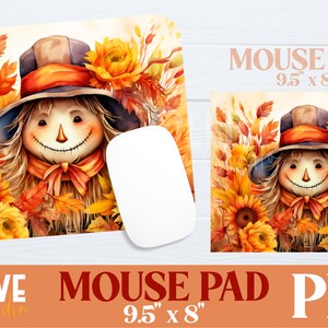 Vogelscheuche Herbst Mauspad Sublimation PNG