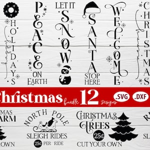 Christmas Farmhouse Signs SVG / Christmas SVG