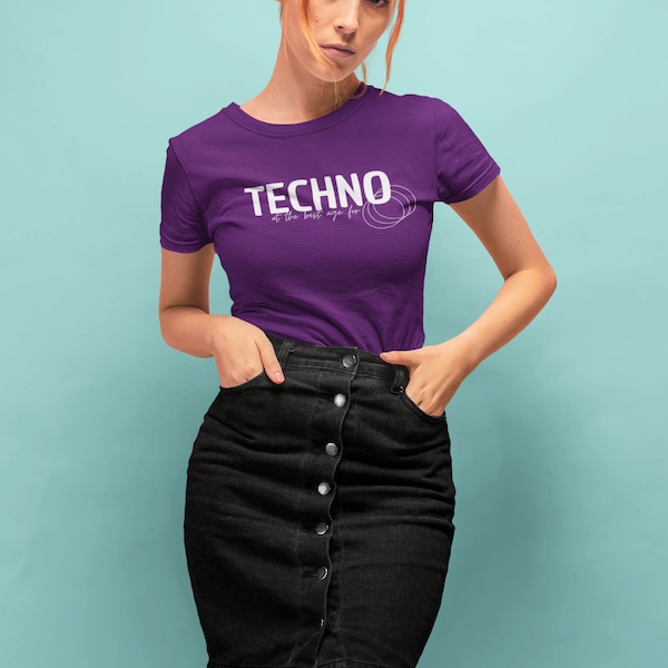 TECHNO T-Shirt | Unisex Ultra Cotton | Tee Shirt for Ravers and Techno Lovers | Festival Club Open Air Rave Shirt