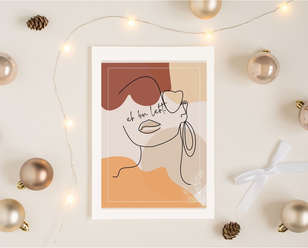 Ich Bin Licht Boho Poster Zum Ausdrucken Boho Wandbild Zum - Etsy