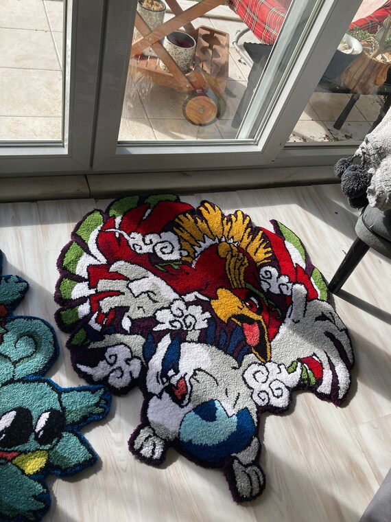 Anime Tufted Rug Pokeman Tufted Rug Game Character Tufted Etsy UK
