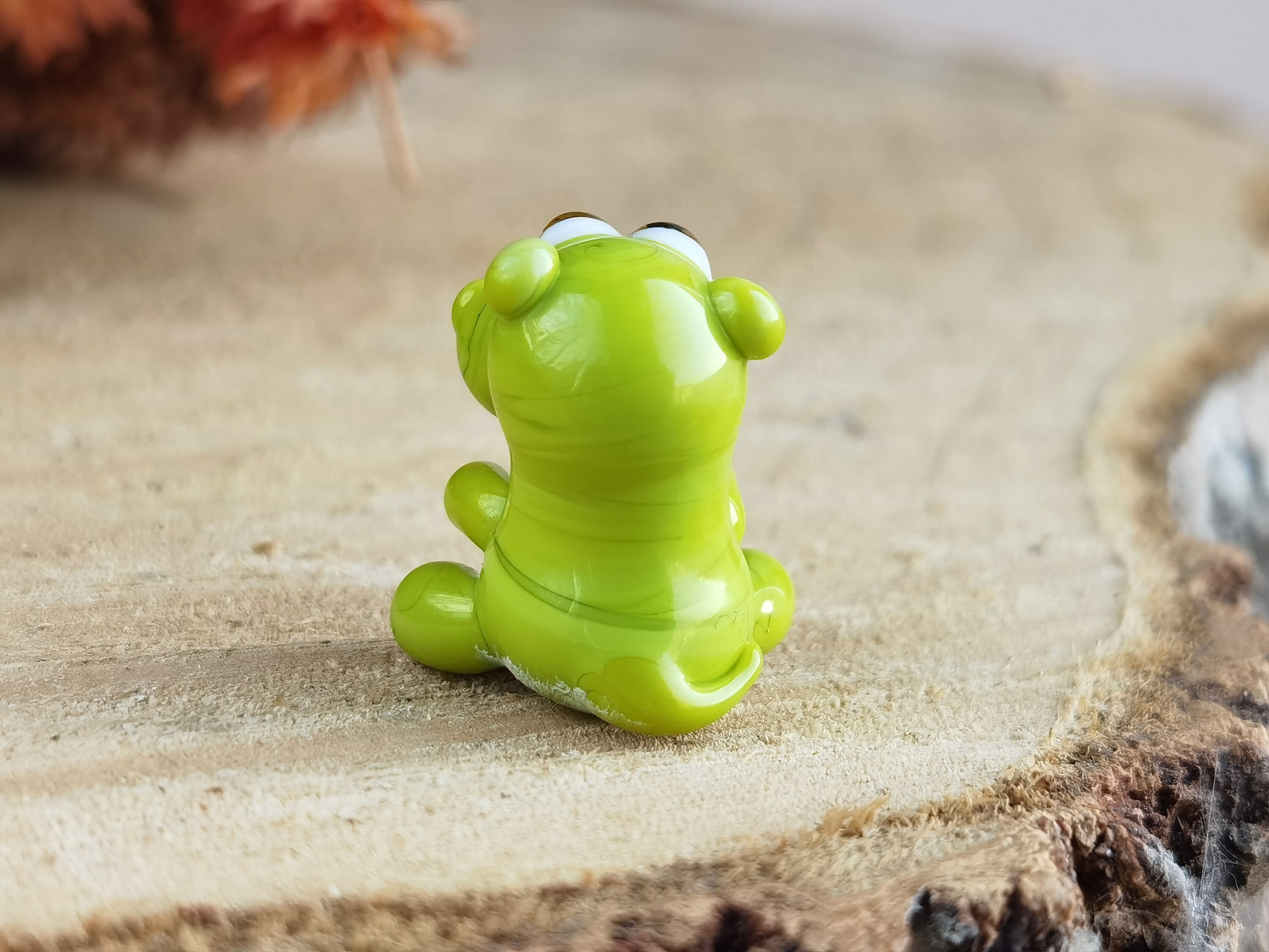 GLASS FIGURINES Miniature Hippo Figurine Glass Hippo Ornaments Hippo