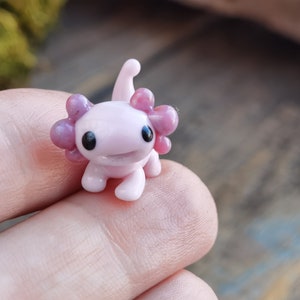 Cute Axolotl Perler Bead Art