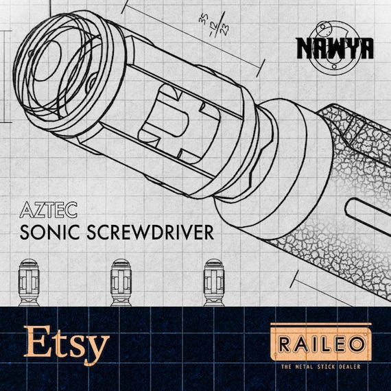 9th Doctor's Sonic Screwdriver - Nawya Replica (official) - Etsy